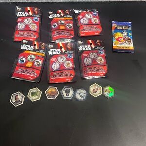 Lot Of 6 Topps Star Wars Galactic Connexions Discs Series 2 And 3 Sealed